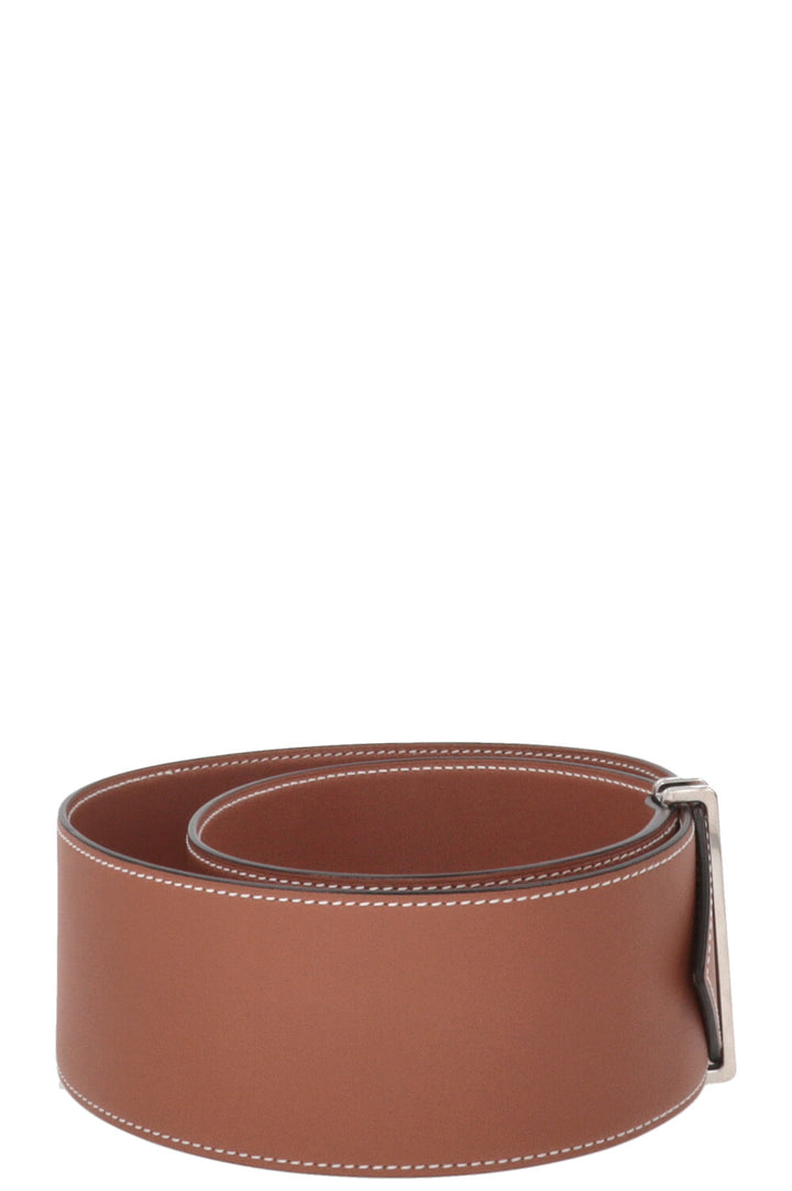 Ceinture HERMÈS Elan 66 Doré