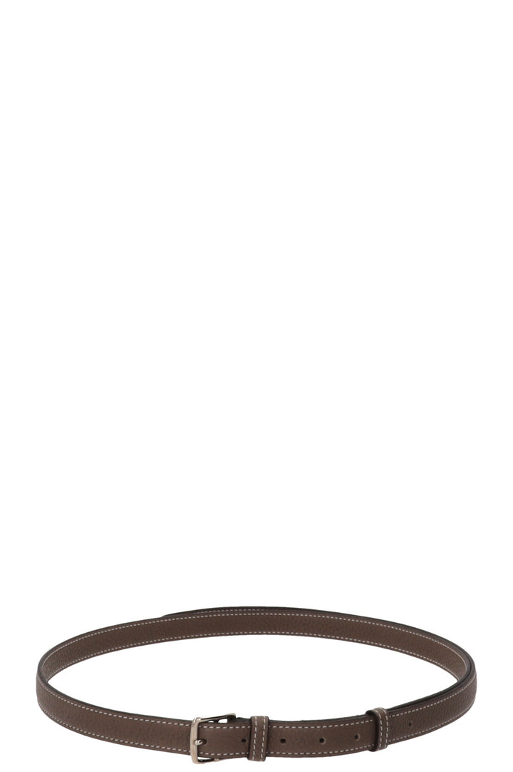 HERMÈS Etrivière 18 Belt Etoupe