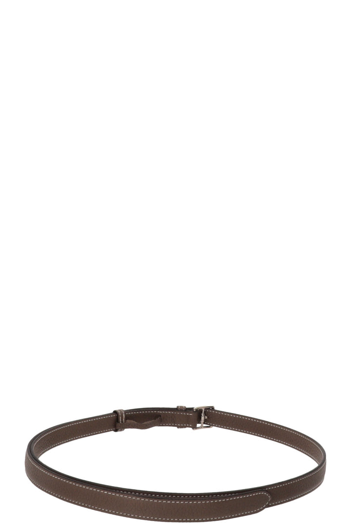 HERMÈS Etrivière 18 Belt Etoupe