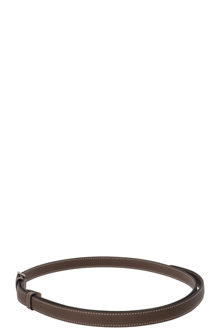 HERMÈS Etrivière 18 Belt Etoupe