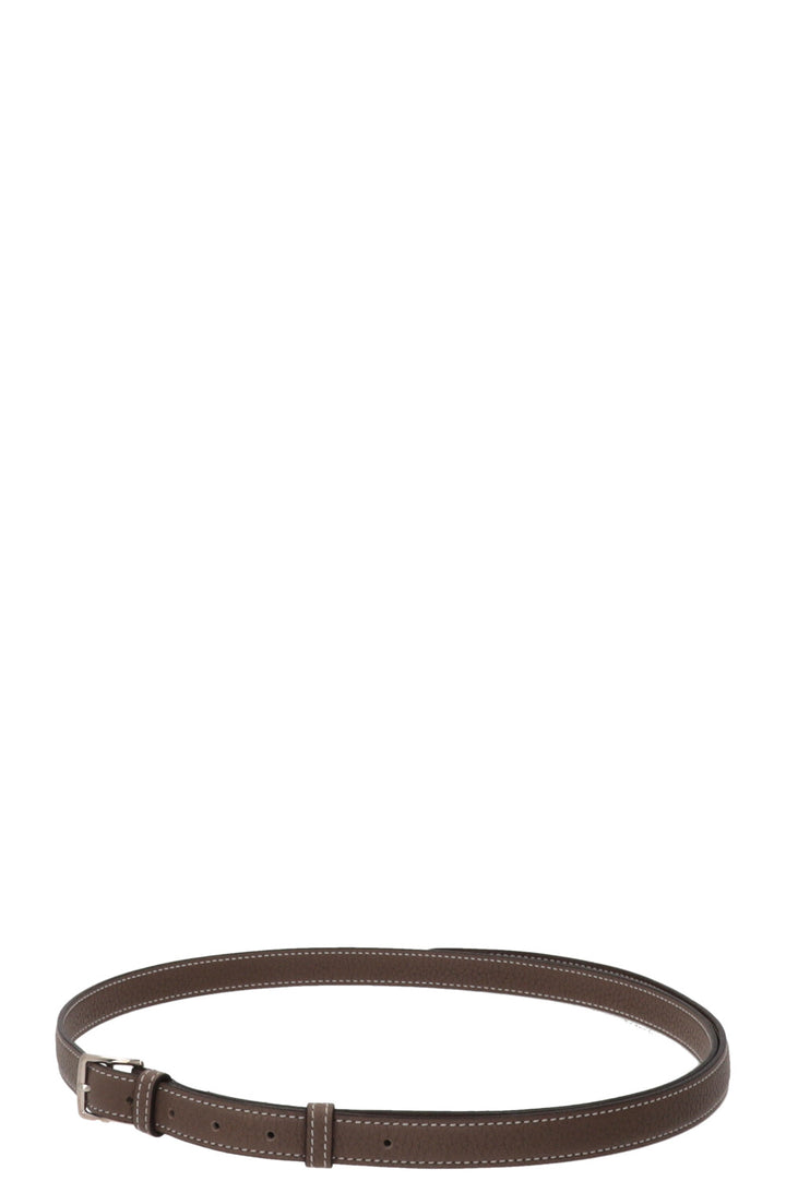 HERMÈS Etrivière 18 Belt Etoupe