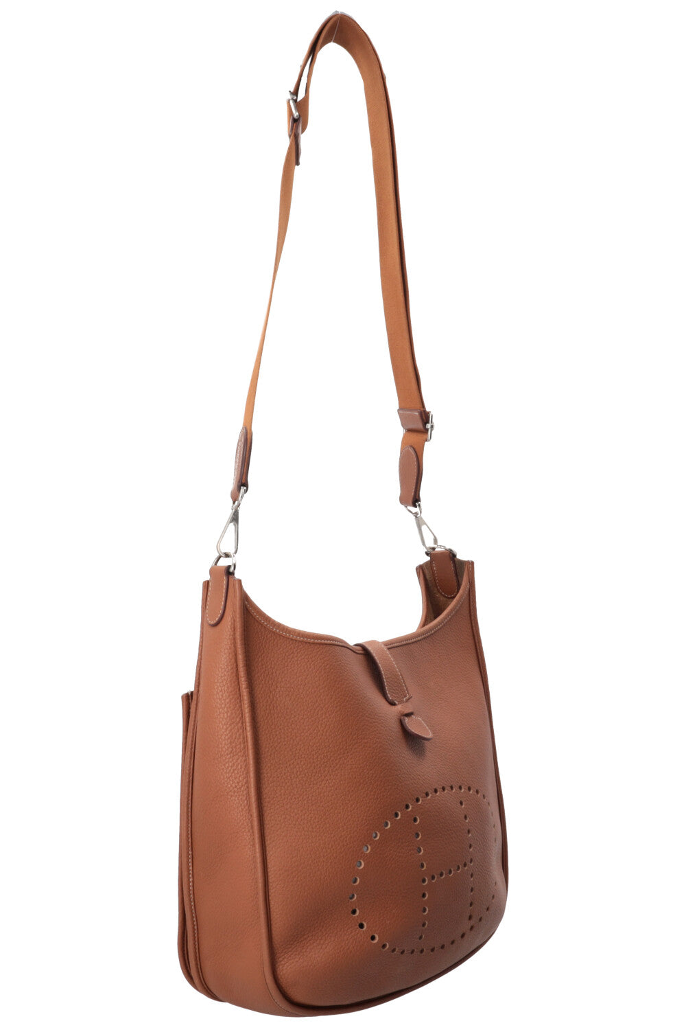 HERMÈS Evelyne PM Cuir Clemence Gold