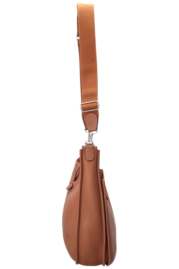 HERMÈS Evelyne PM Cuir Clemence Gold