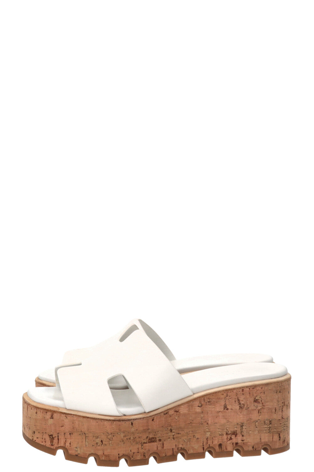 HERMÈS Eze 30 Sandals Leather White