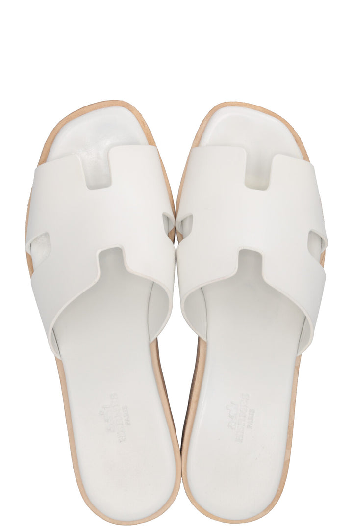 HERMÈS Eze 30 Sandals White