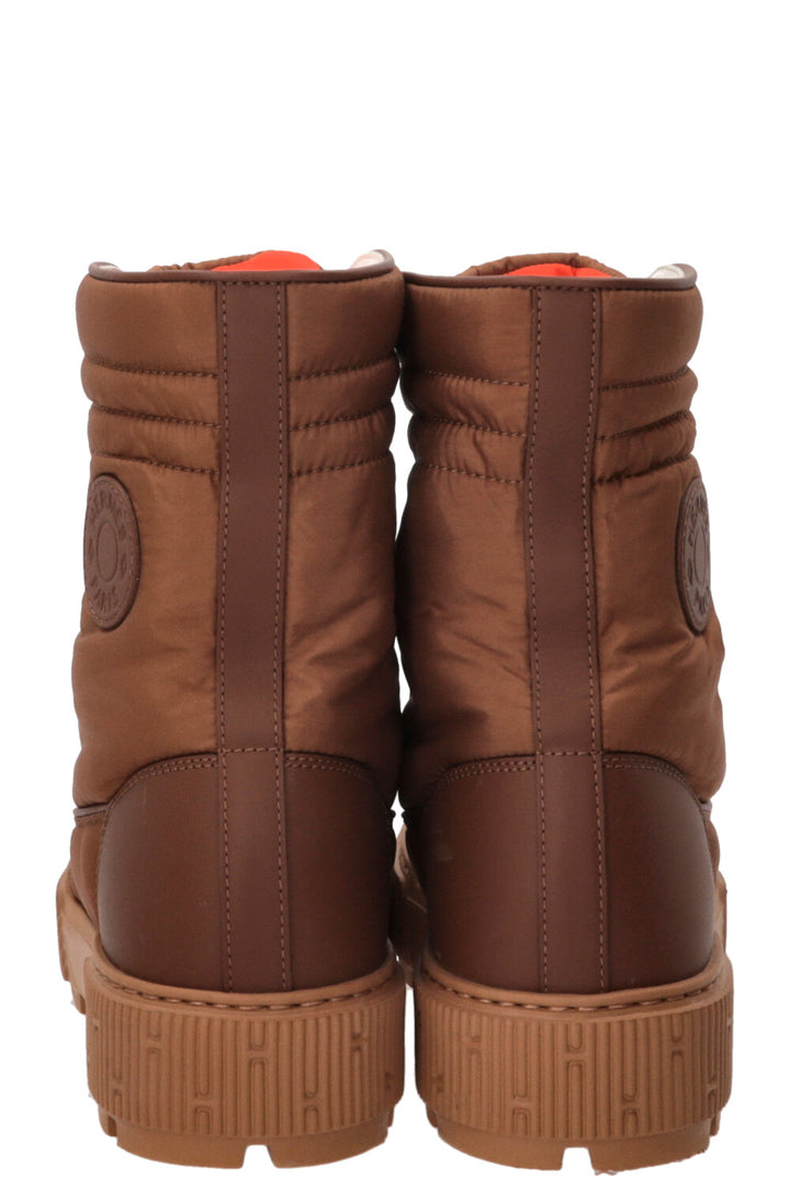 HERMÈS Fresch Ankle Boots Nylon Brown