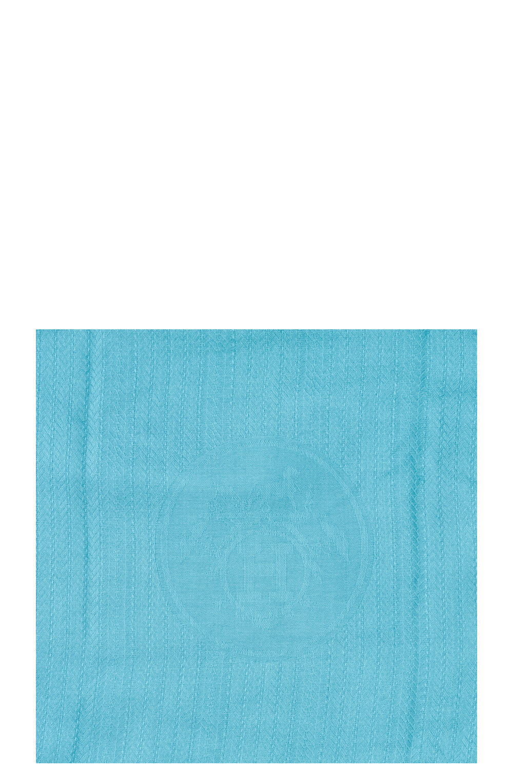 HERMÈS H Fringed Scarf Turquoise