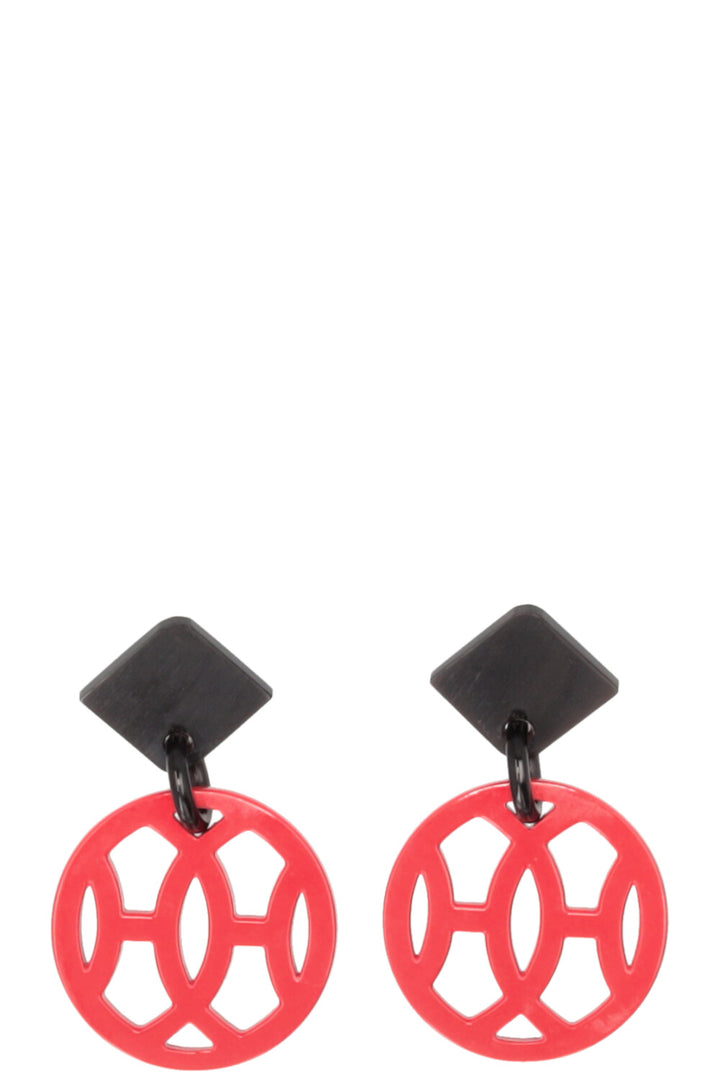 HERMÈS Hava Earrings Horn Rouge Vif