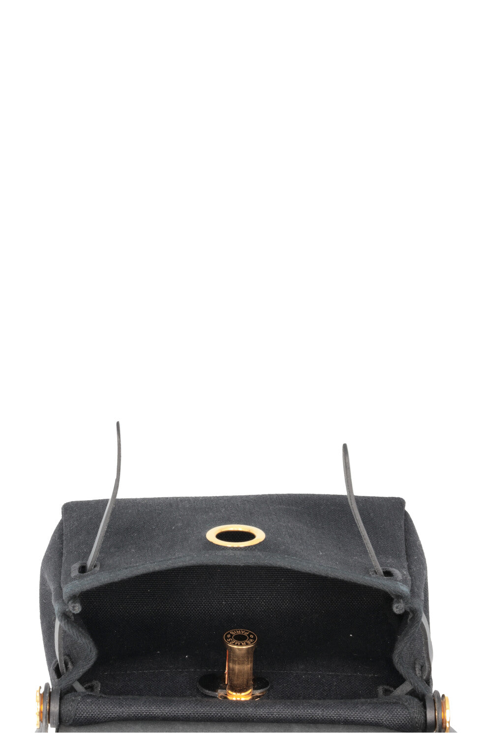 HERMÈS Herbag Zip 20 en toile noire