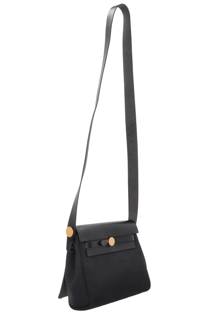 HERMÈS Herbag Zip 20 en toile noire