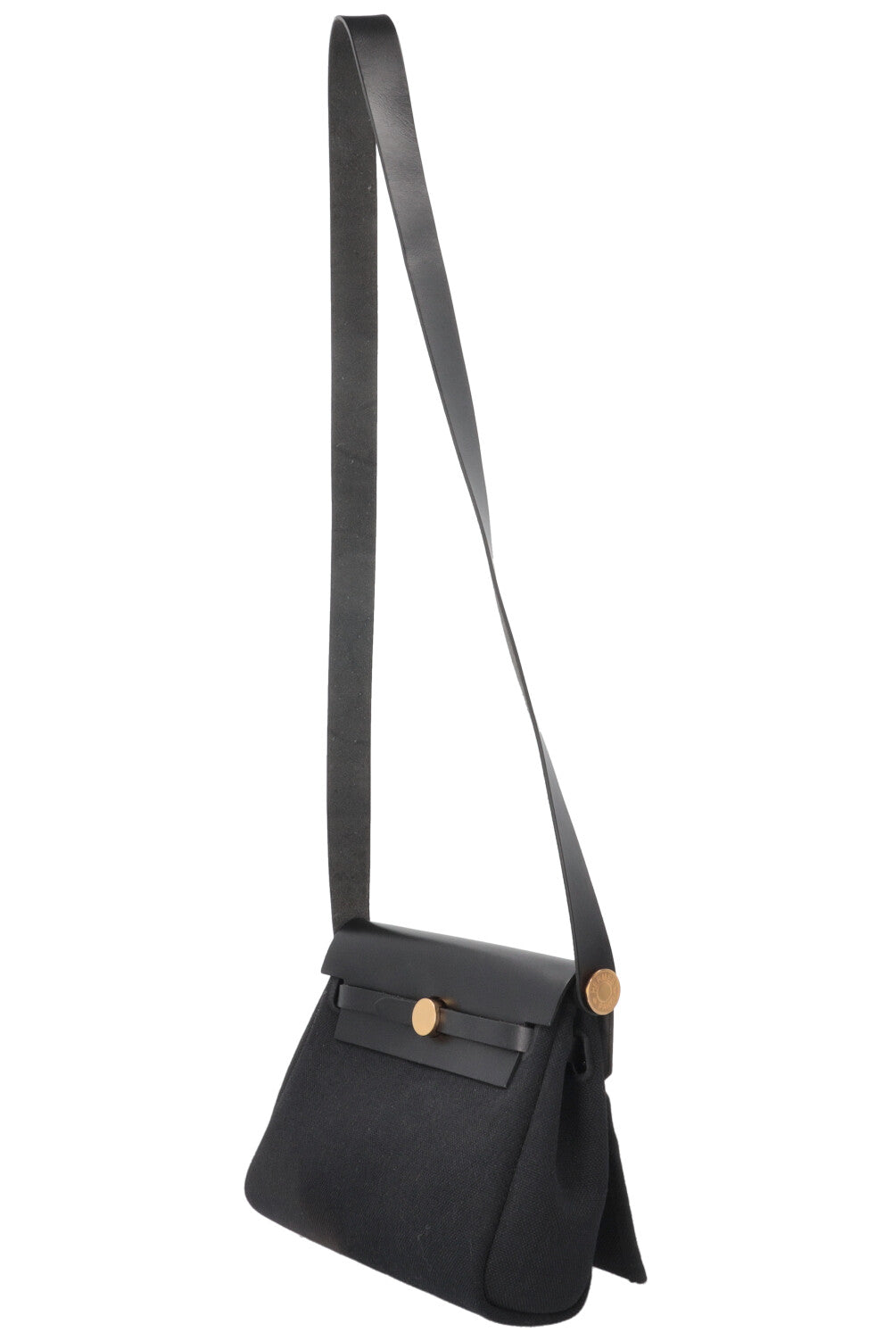 HERMÈS Herbag Zip 20 en toile noire