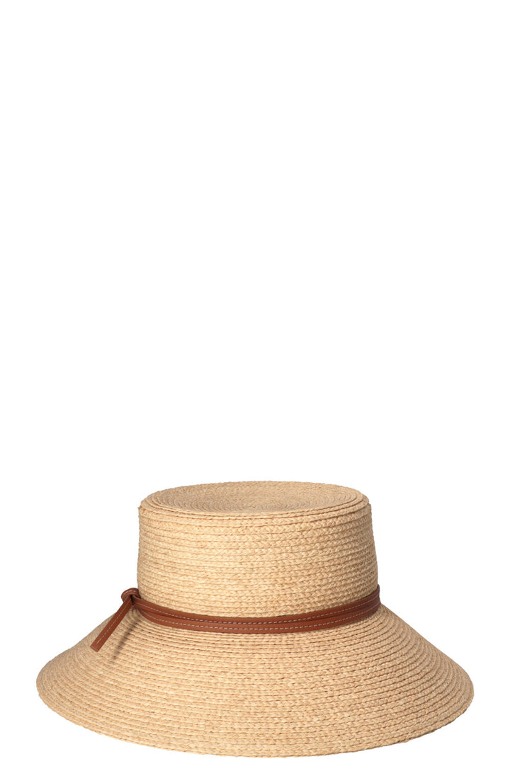 HERMÈS Isola Hat Raffia Beige