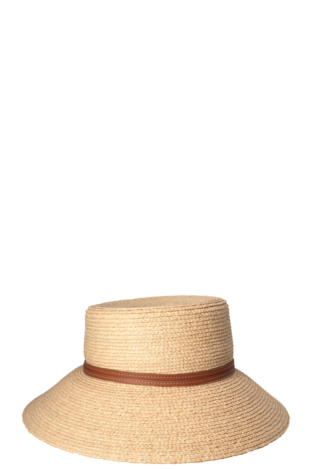 HERMÈS Isola Hat Raffia Beige