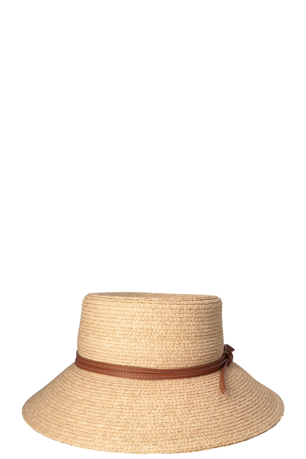 HERMÈS Isola Hat Raffia Beige