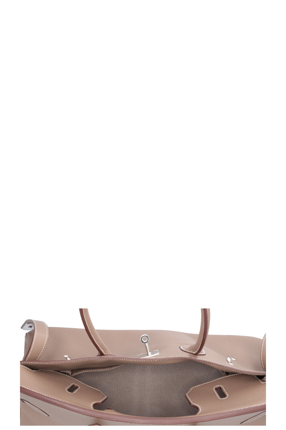 HERMÈS JPG Shoulder Birkin II 42 Clemence Étoupe Palladium