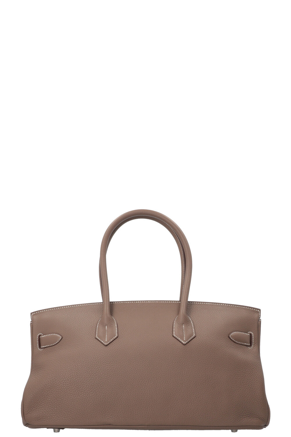 HERMÈS JPG Shoulder Birkin II 42 Clemence Étoupe Palladium
