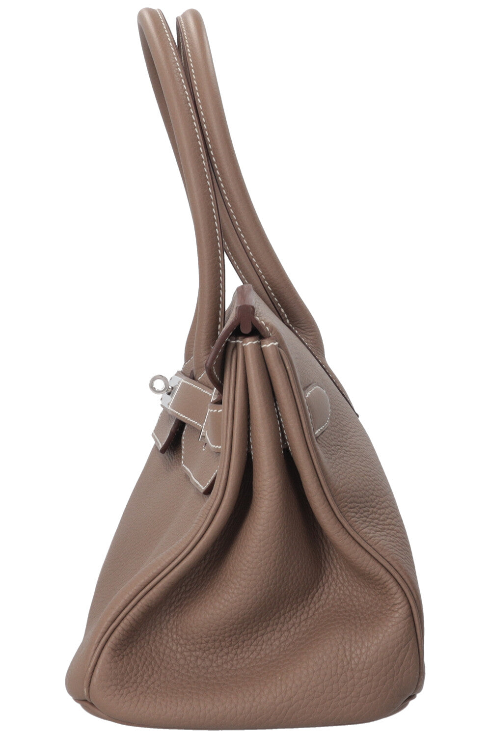 HERMÈS JPG Shoulder Birkin II 42 Clemence Étoupe Palladium