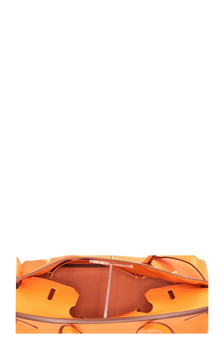 HERMÈS JPG Shoulder Birkin II 42 Clemence Orange Gold