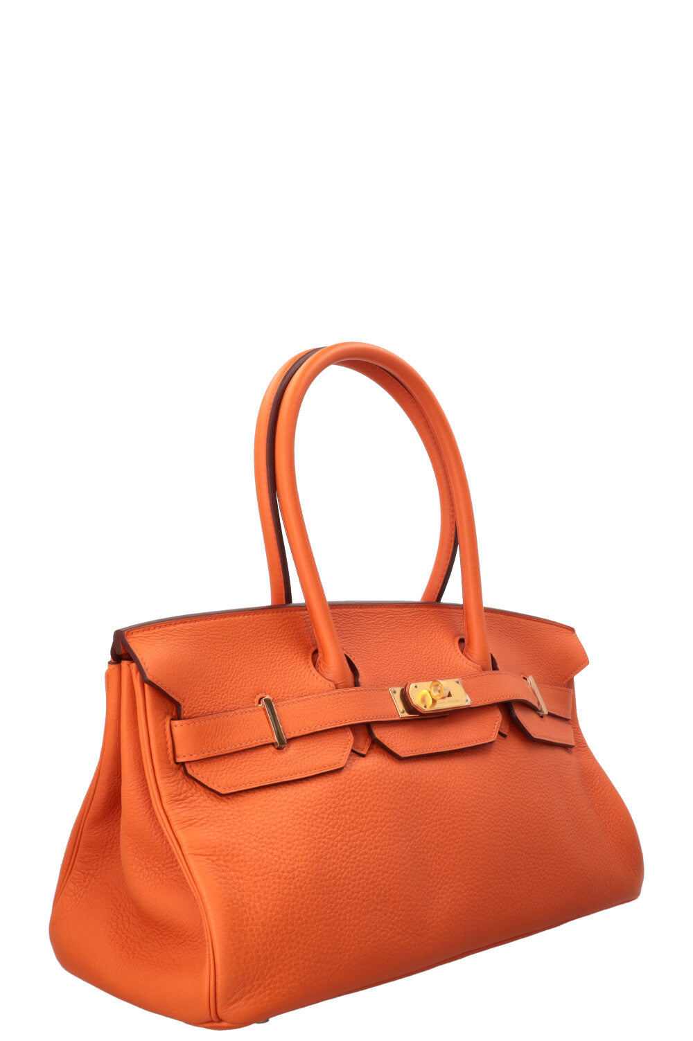 HERMÈS JPG Shoulder Birkin II 42 Clemence Orange Gold