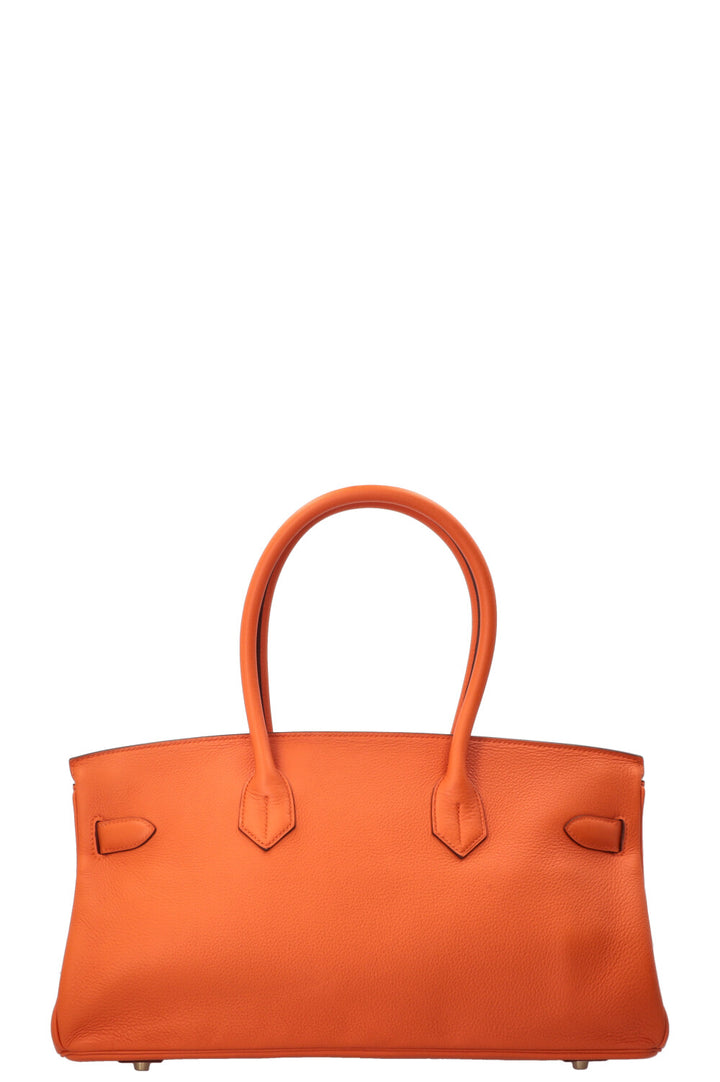 HERMÈS JPG Shoulder Birkin II 42 Clemence Orange Gold