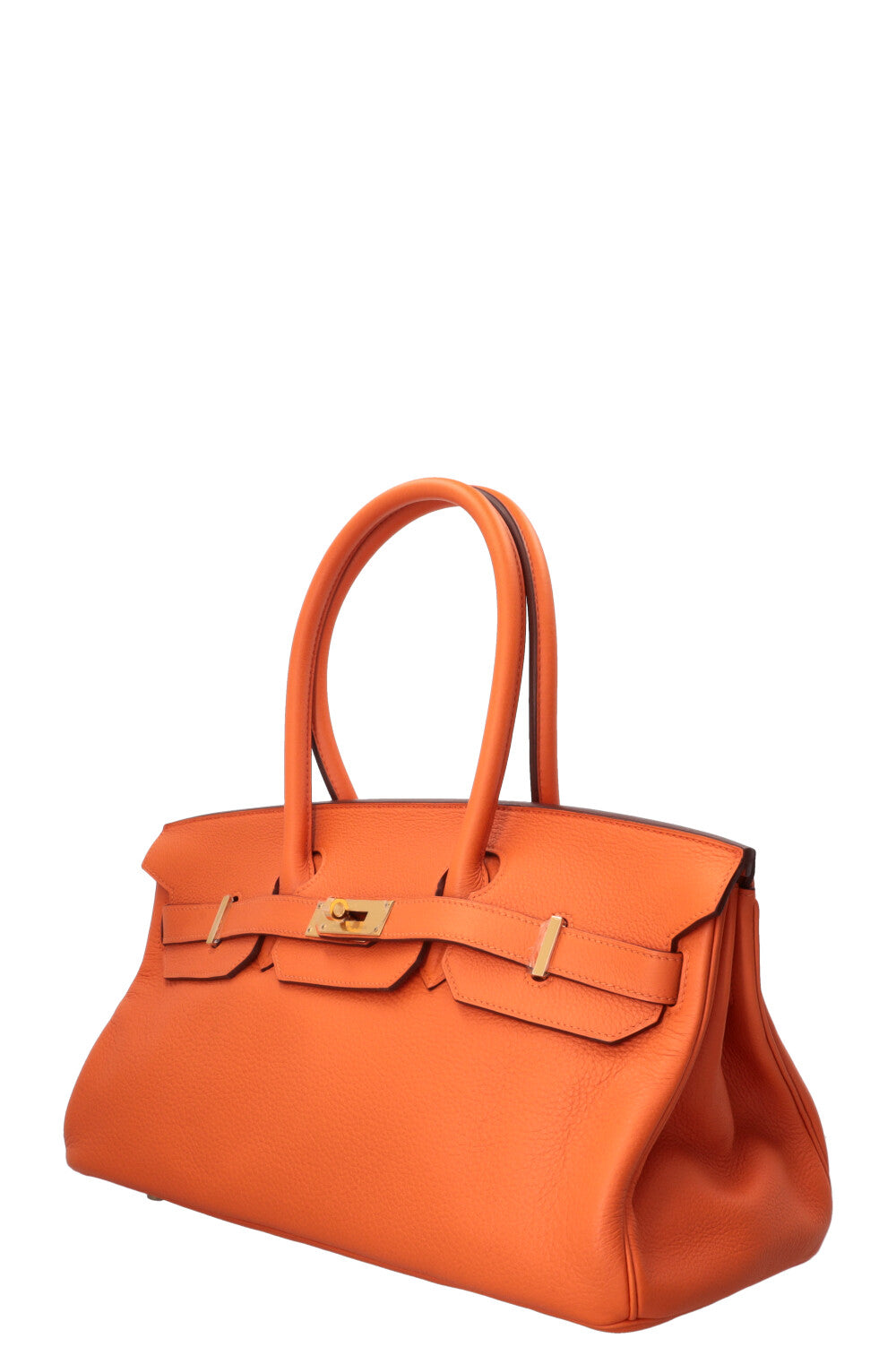 HERMÈS JPG Shoulder Birkin II 42 Clemence Orange Gold