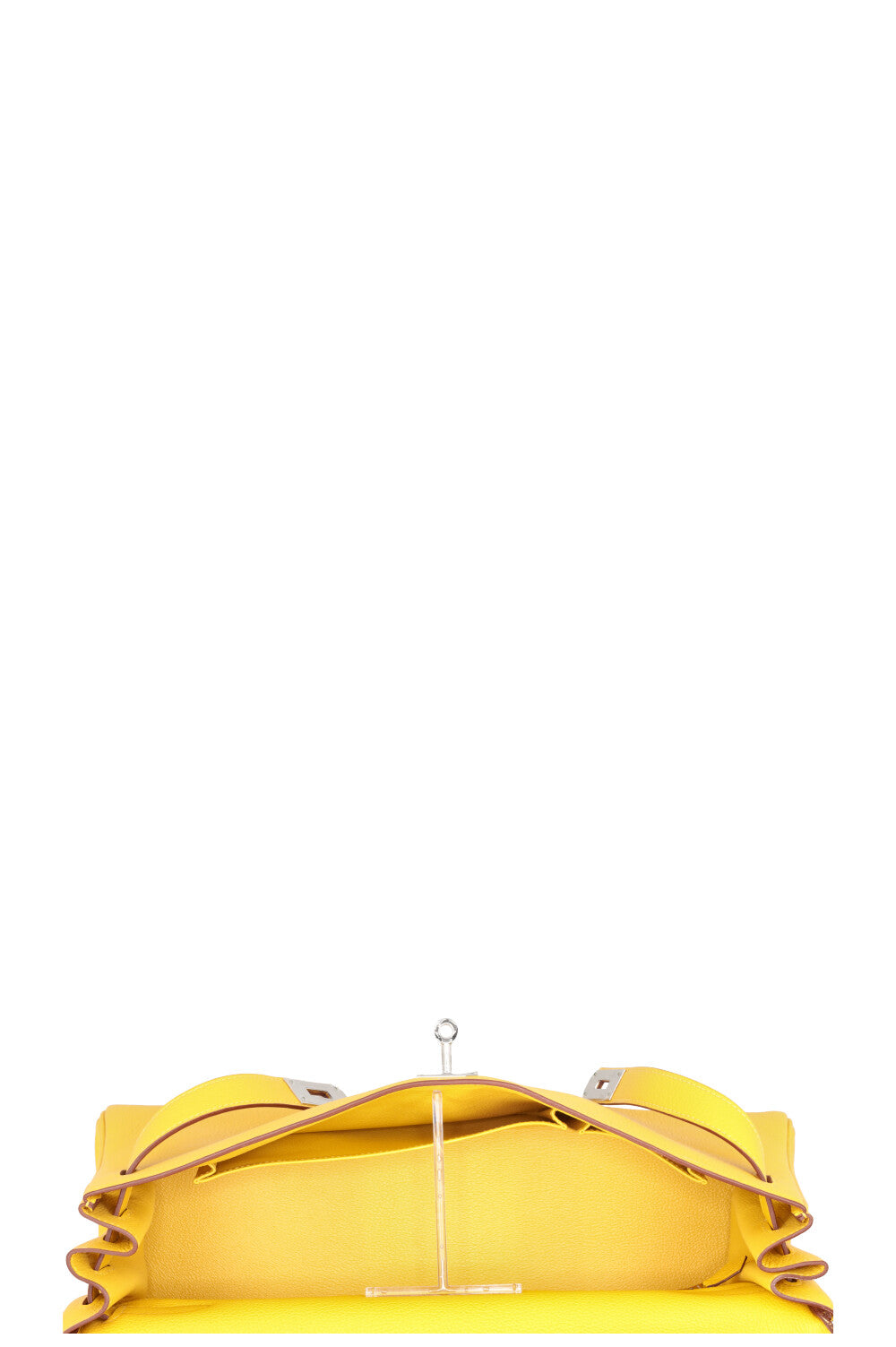 HERMÈS JPG Shoulder Kelly 42 Clemence Soleil Palladium