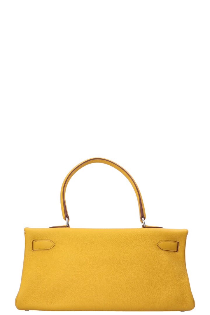 HERMÈS JPG Shoulder Kelly 42 Clemence Soleil Palladium