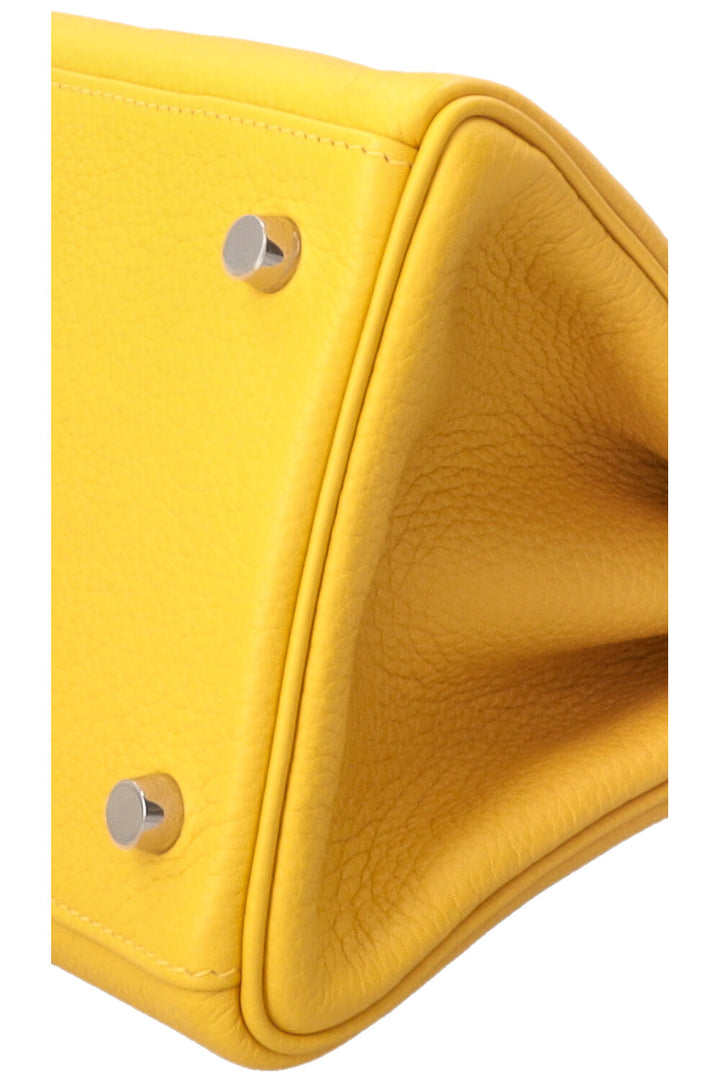 HERMÈS JPG Shoulder Kelly 42 Clemence Soleil Palladium