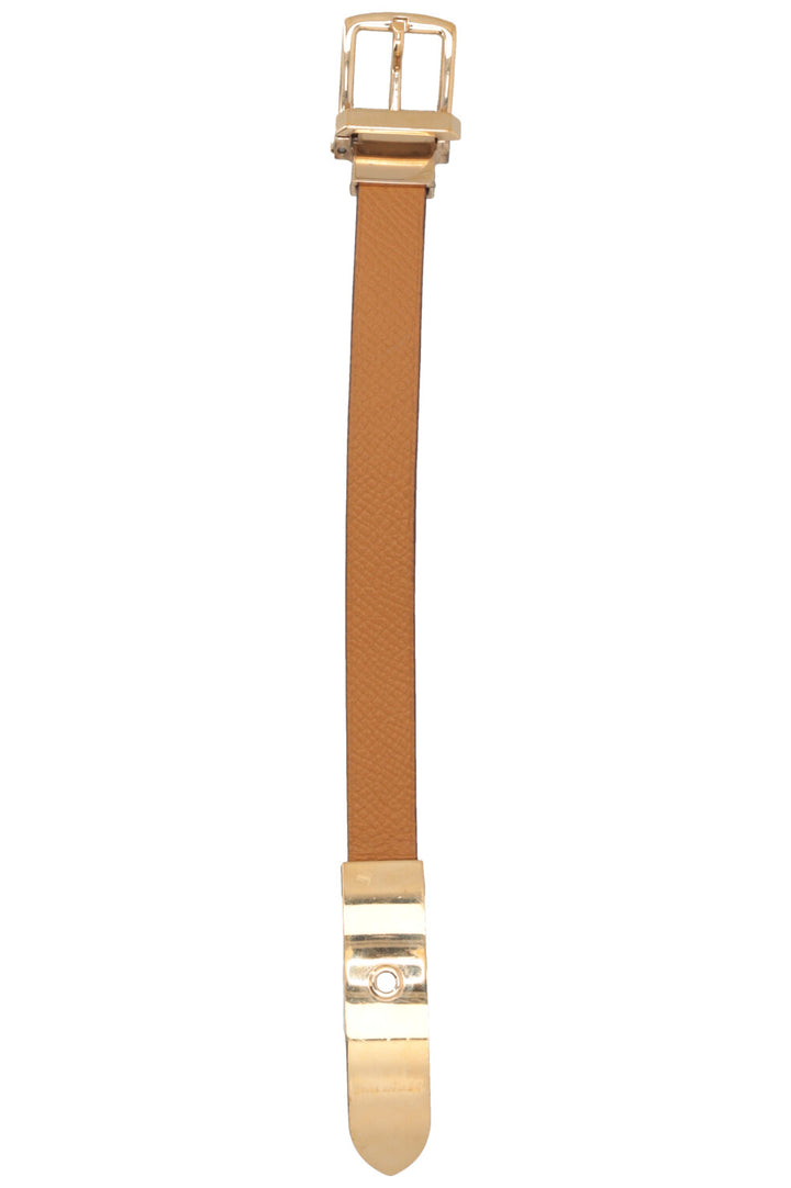 HERMÈS Java Wrap Bracelet Leather Brown