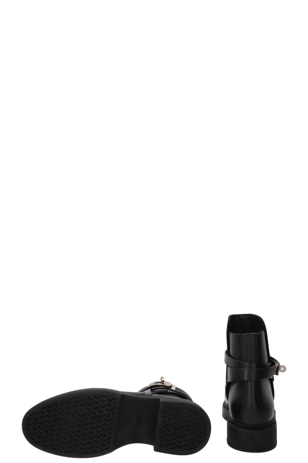 HERMÈS Jeff Ankle Boots Leather Black