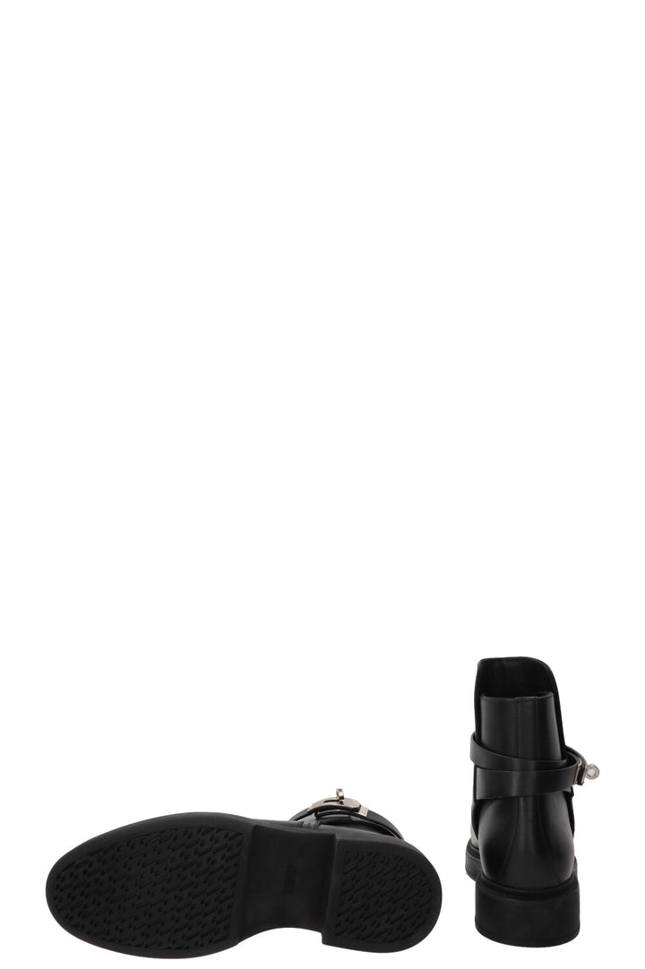 HERMÈS Jeff Ankle Boots Leather Black