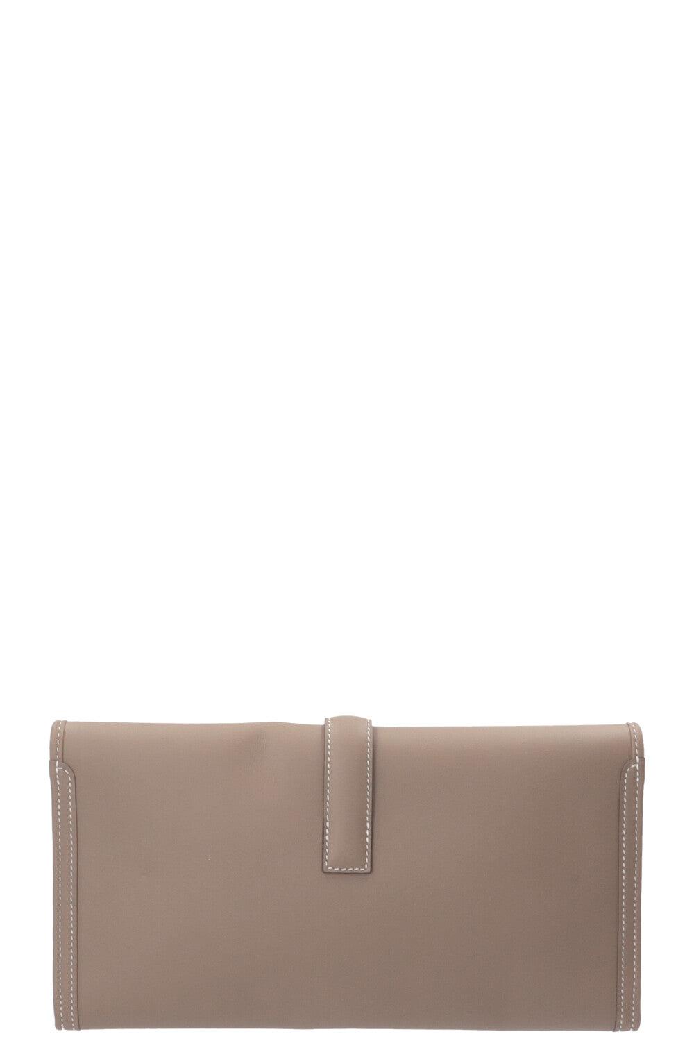 HERMÈS Pochette Jige Elan 29 Veau Swift Étoupe