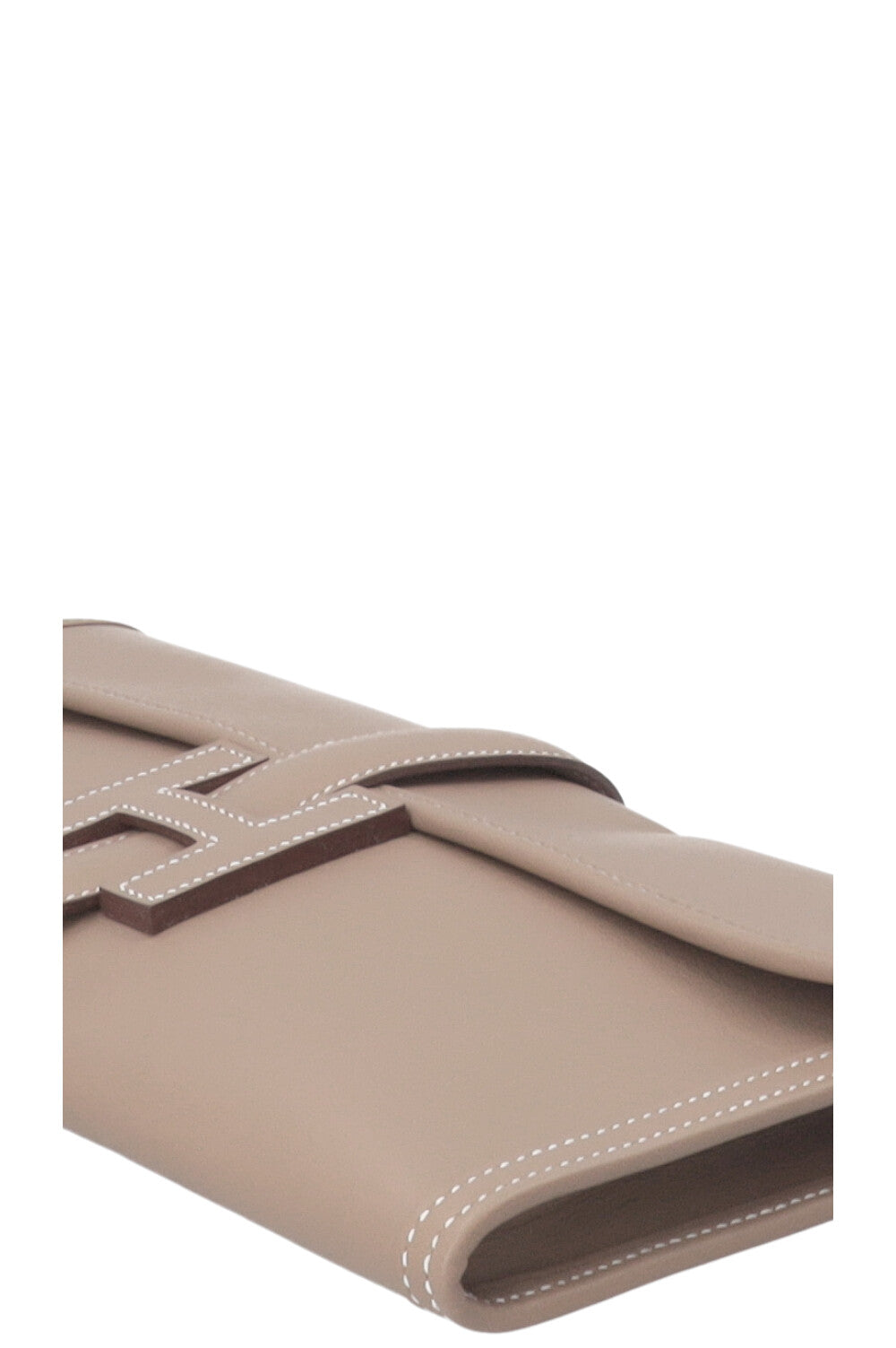 HERMÈS Pochette Jige Elan 29 Veau Swift Étoupe