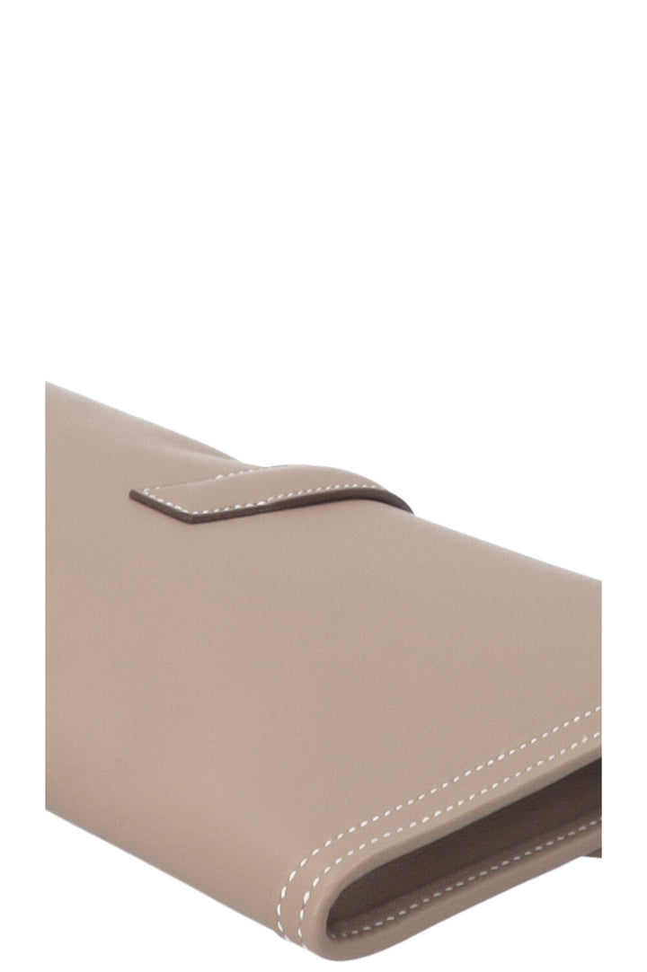 HERMÈS Pochette Jige Elan 29 Veau Swift Étoupe
