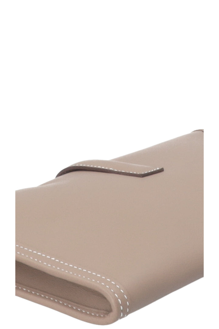HERMÈS Pochette Jige Elan 29 Veau Swift Étoupe