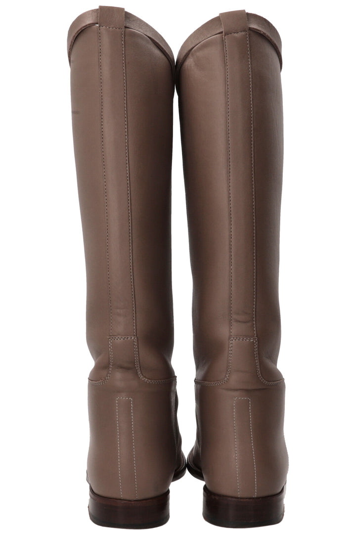 HERMÈS Jumping Boots Leather Etoupe