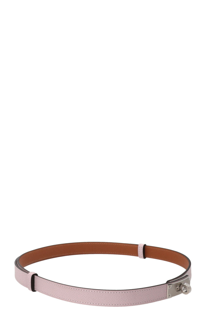 HERMÈS Kelly 18 Belt Epsom Leather Mauve