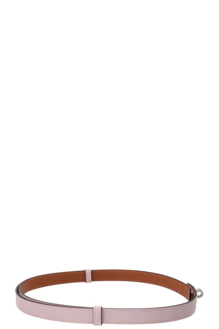 HERMÈS Kelly 18 Belt Epsom Leather Mauve