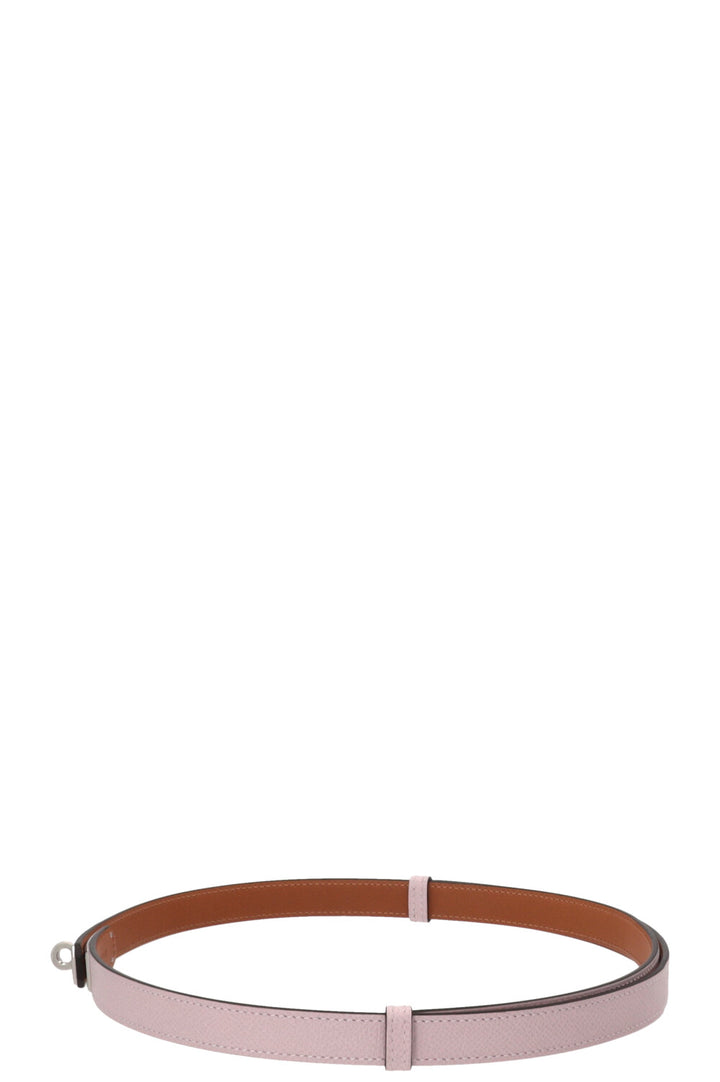 HERMÈS Kelly 18 Belt Epsom Leather Mauve