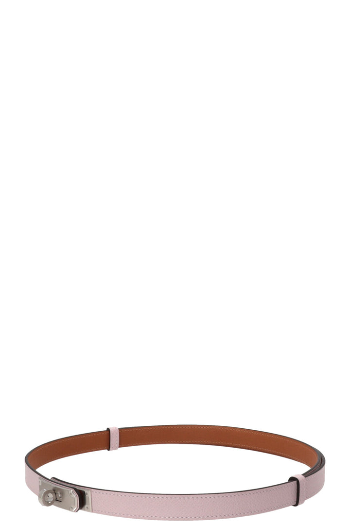 HERMÈS Kelly 18 Belt Epsom Leather Mauve