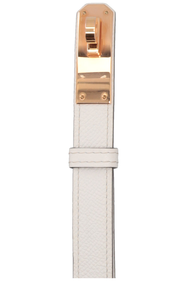 HERMÈS Kelly 18 Ceinture Epsom Blanc