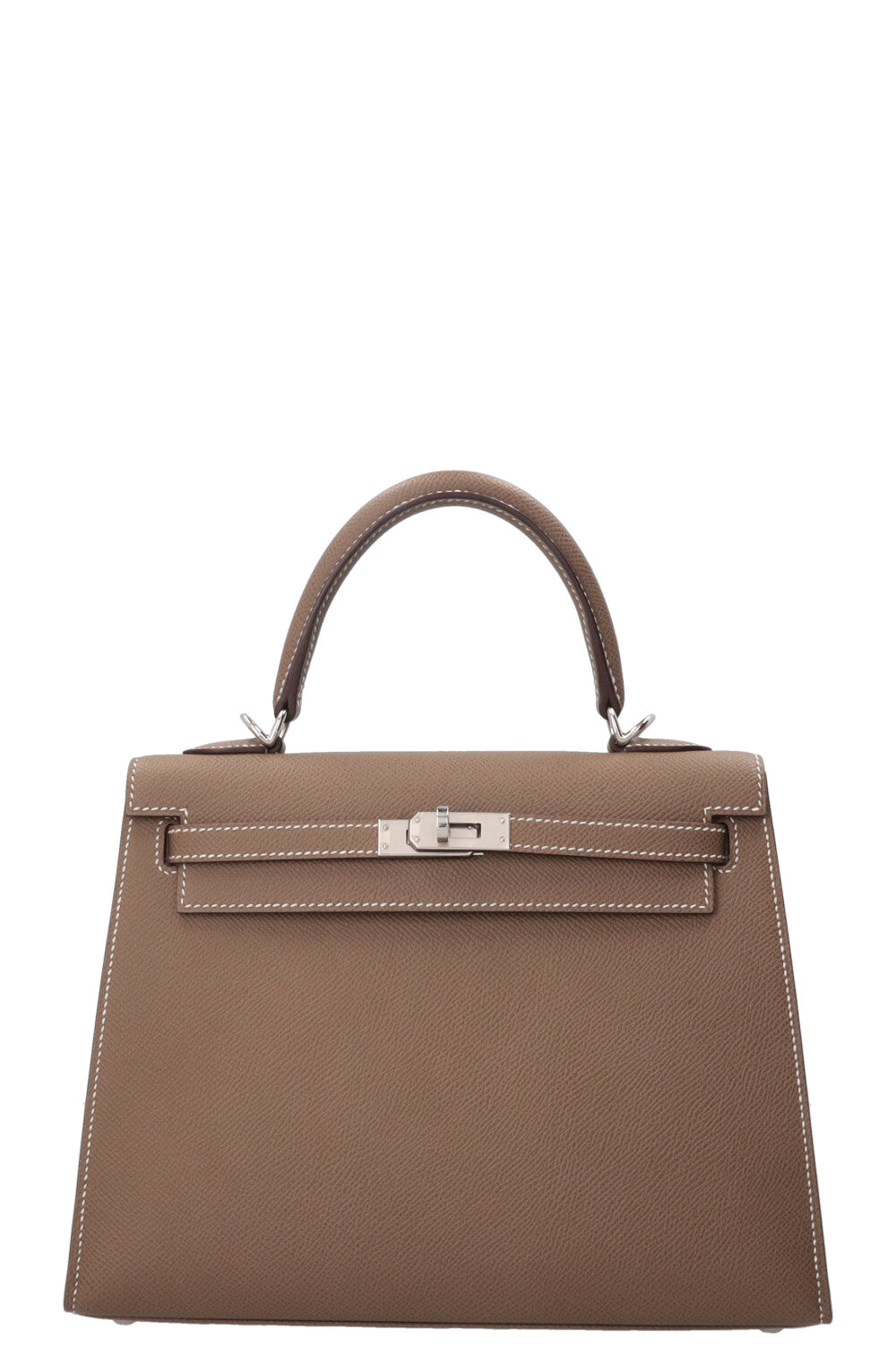 HERMÈS Kelly 25 Sellier Epsom Etoupe