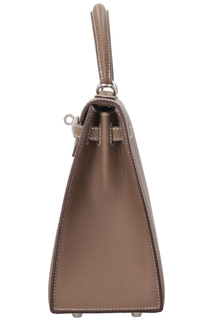 HERMÈS Kelly 25 Sellier Epsom Etoupe