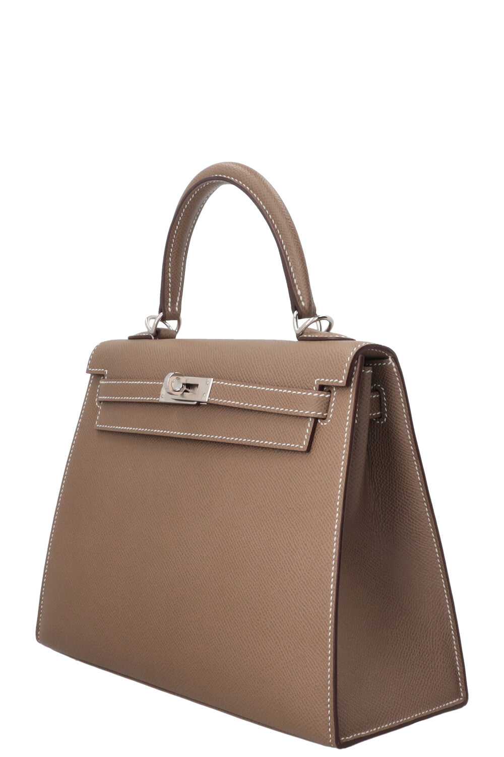 HERMÈS Kelly 25 Sellier Epsom Etoupe