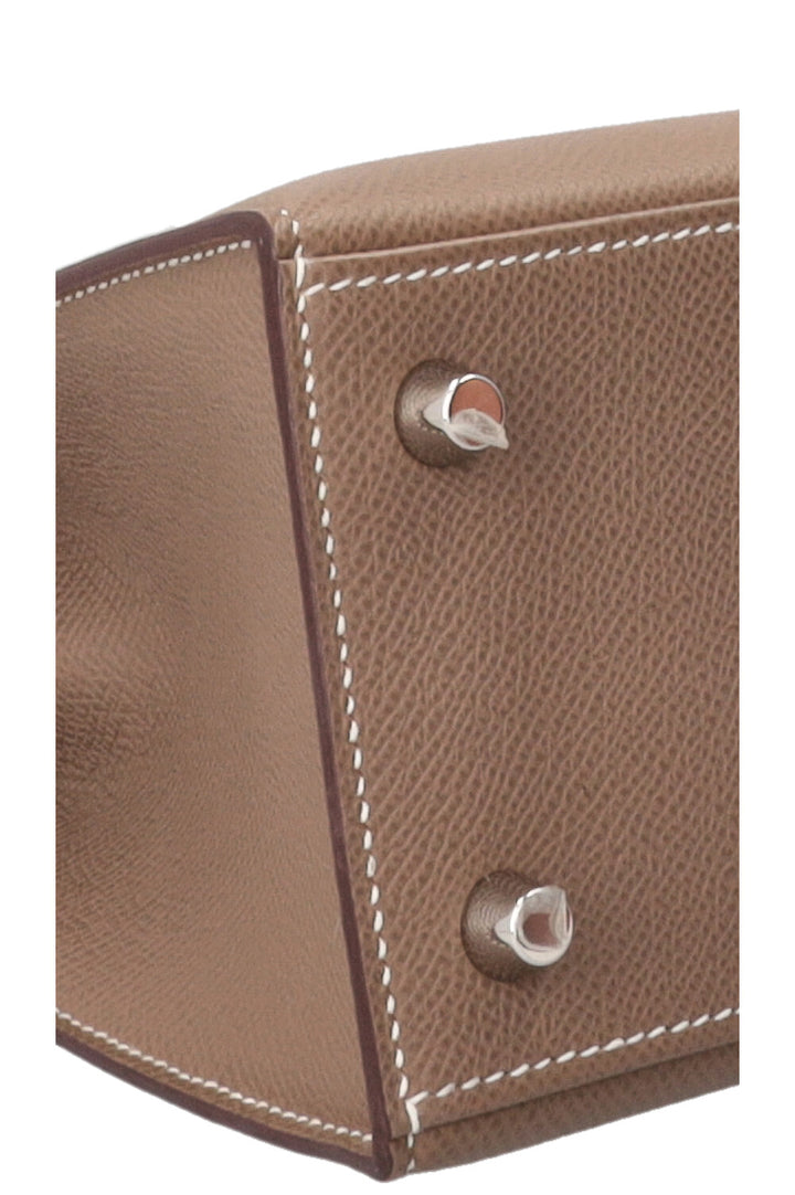 HERMÈS Kelly 25 Sellier Epsom Etoupe