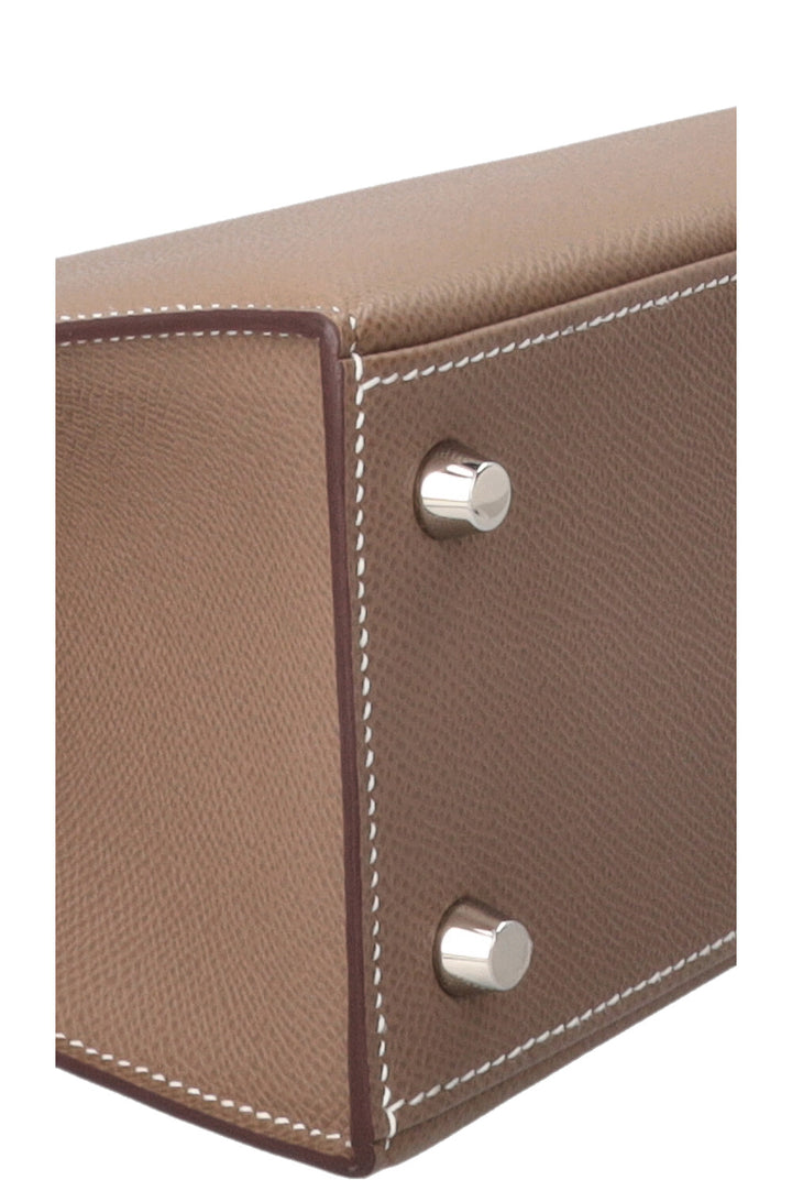 HERMÈS Kelly 25 Sellier Epsom Etoupe