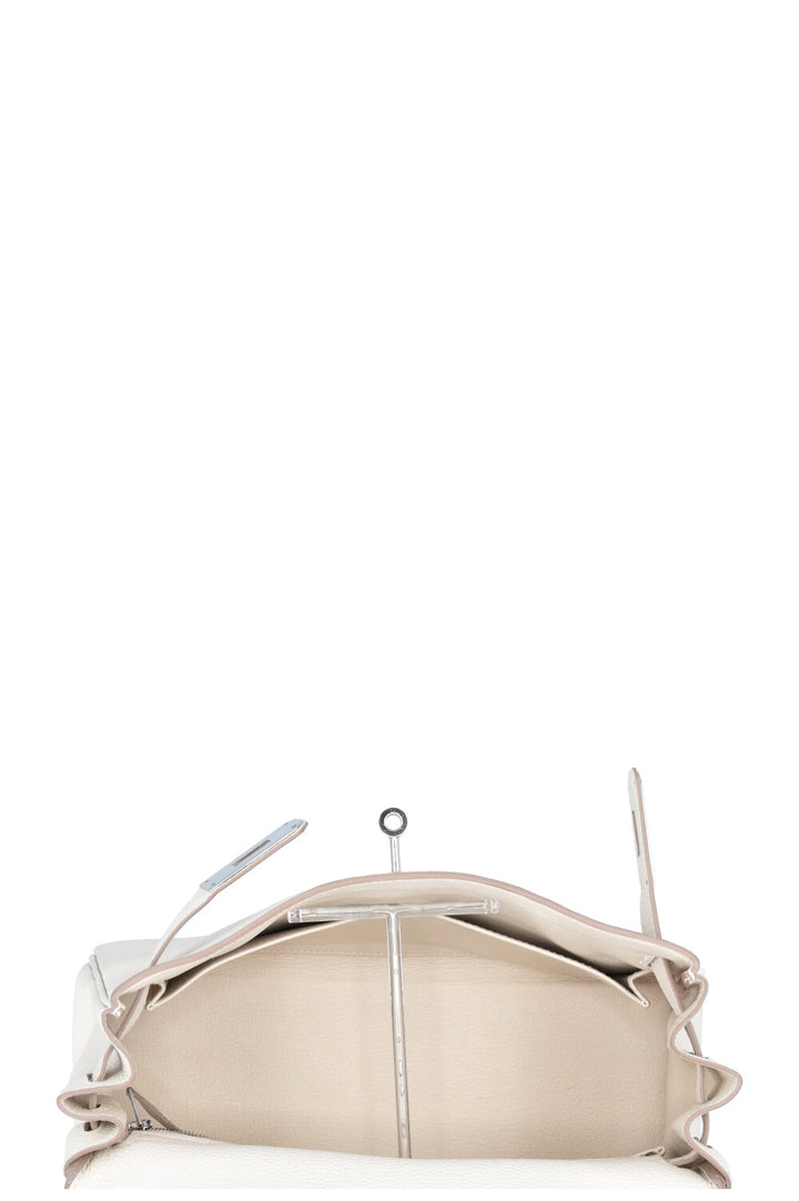 HERMÈS Kelly 28 Au Galop Togo Epsom Craie