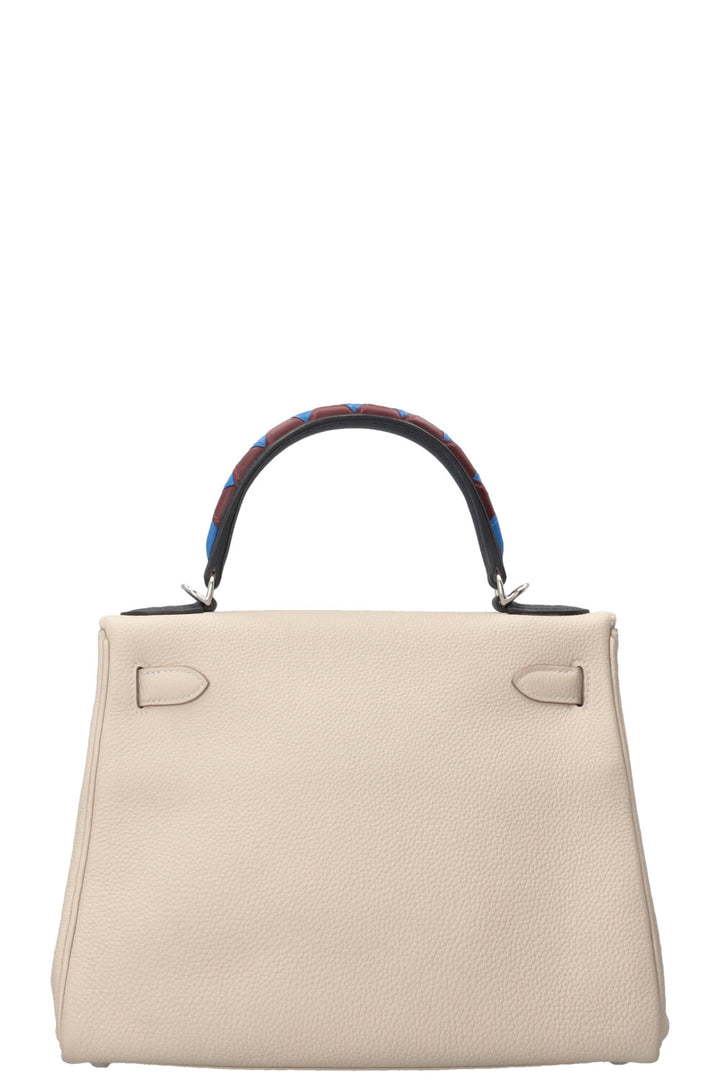 HERMÈS Kelly 28 Au Galop Togo Epsom Craie