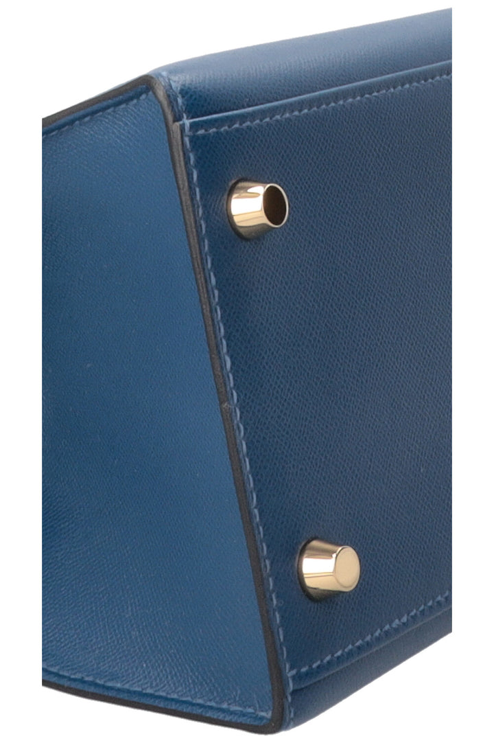 HERMÈS Kelly 28 II Touch Sellier Veau Madame Croco Niloticus Deep Blue Bleu Baltique
