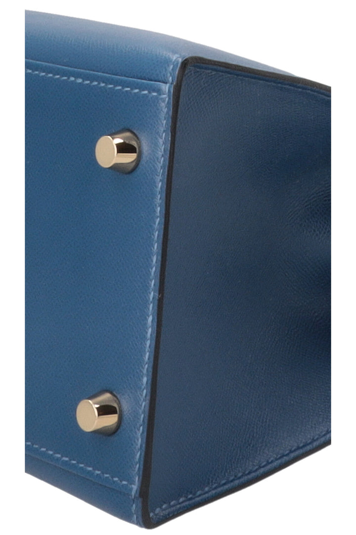 HERMÈS Kelly 28 II Touch Sellier Veau Madame Croco Niloticus Deep Blue Bleu Baltique